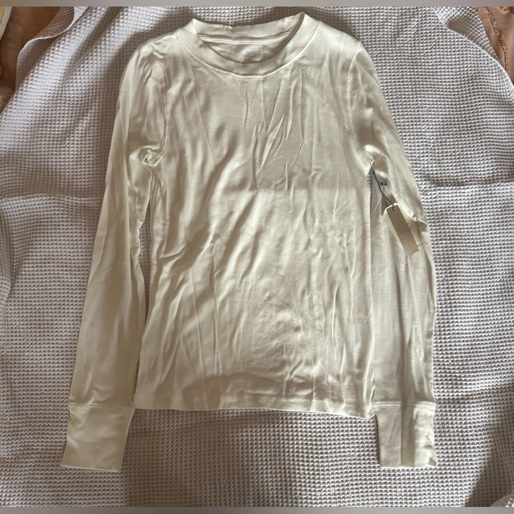 NEW MARGARET O'LEARY RIB long sleeve tee Size M